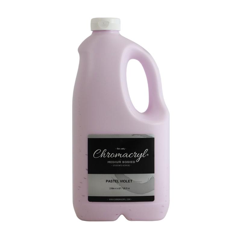 Chromacryl Acrylic Paint Student 2 Litre Pastel Violet