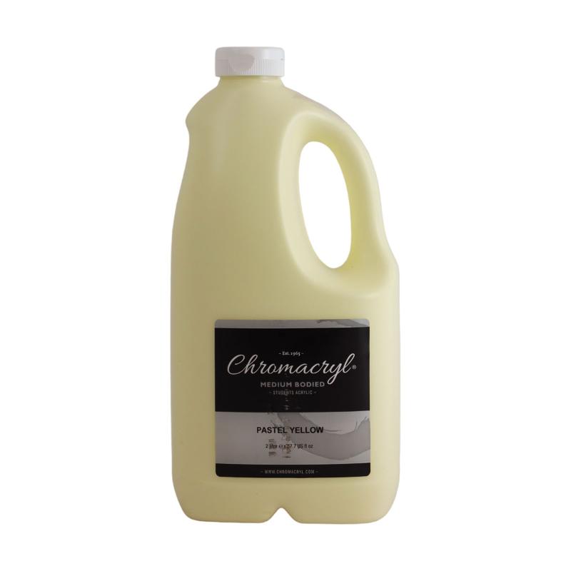 Chromacryl Acrylic Paint Student 2 Litre Pastel Yellow