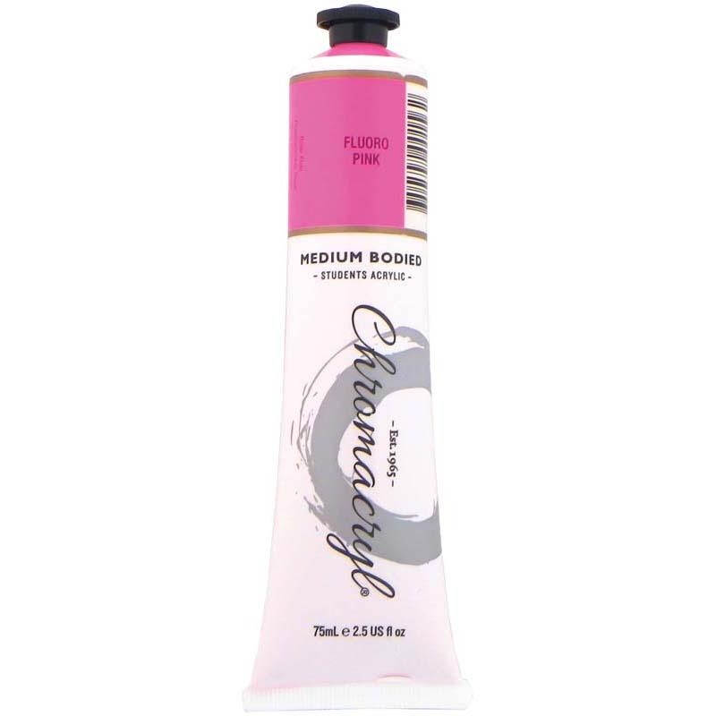 Chromacryl Paint Fluoro Pink 75ml