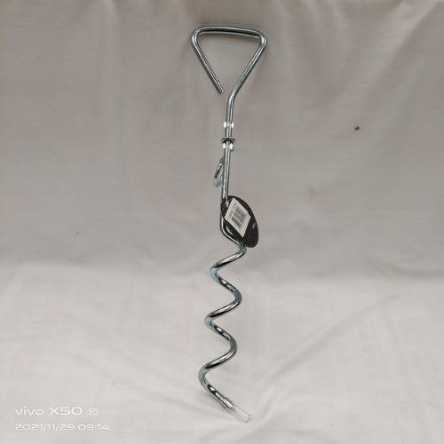 Dog Tie Out Steel Spiral Stake - 40cm (Set of 12)