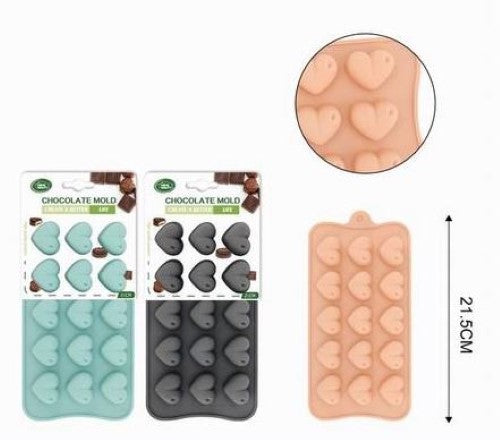 Chocolate Mold - Heart 21.5cm (Set of 12)