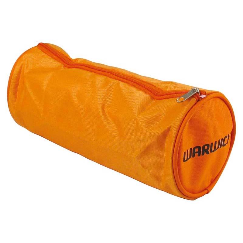 Vibrant orange fluoro large pencil case for organizing stationery essentials with stylish design and spacious interior.