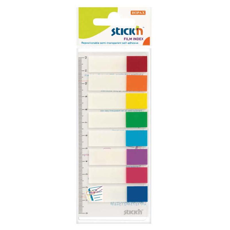 Stick'n Film Index Flags set includes 120 neon flags in 8 colors, perfect for marking important pages and organizing notes.