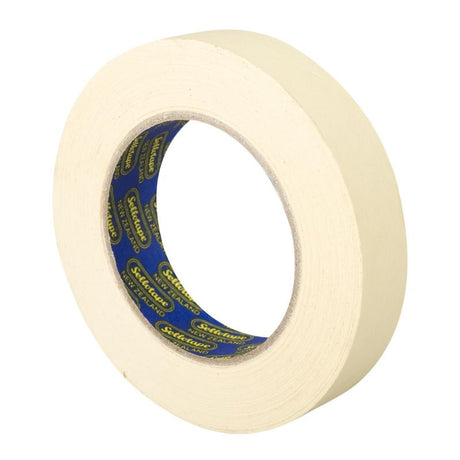 Sellotape 5870 Industrial Glazing Masking Tape, 24mm wide, 50m long, designed for precise paint masking and durable adhesion.