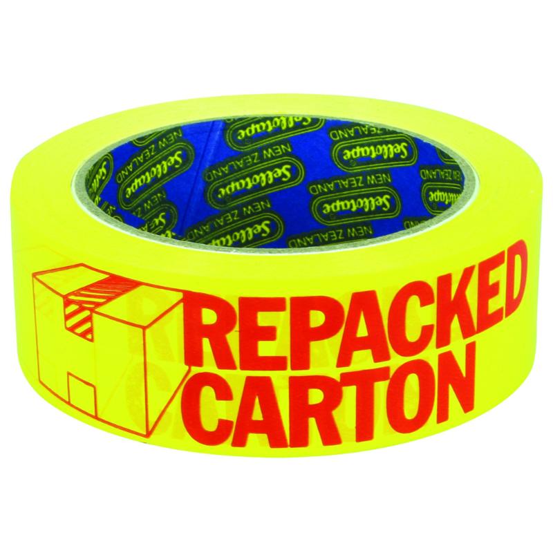 Sellotape M7528 Vinyl Repacked Carton 36mmx66m