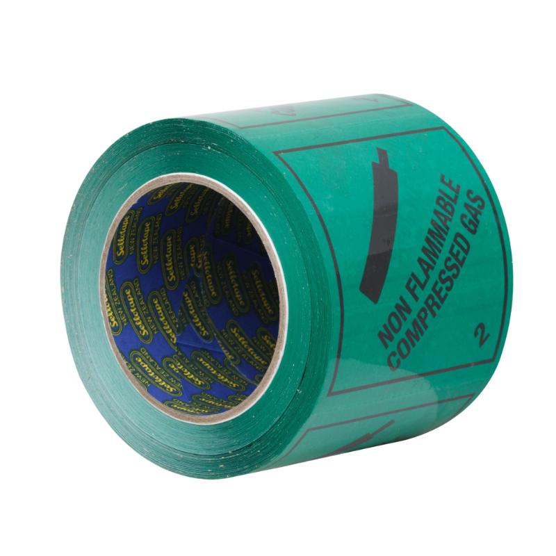 Sellotape RIP096R Non-Flam Compressed Gas 2 Label 96mmx100m