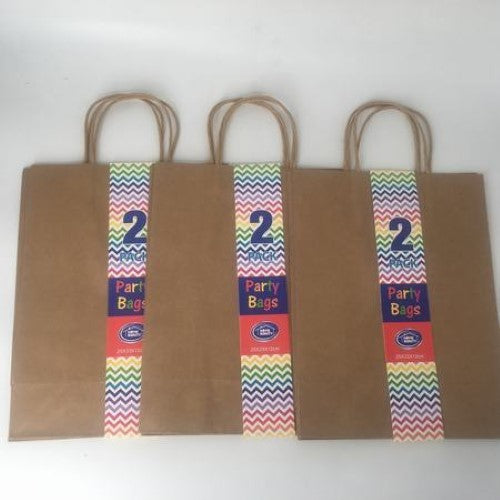 Gift Bags - Kraft 25 x 33 x 12cm (12 Packs)