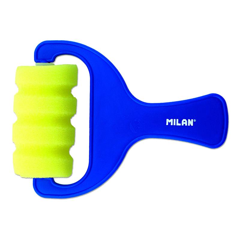 Milan Sponge Brush 1311 Series with 70mm vertical design and ergonomic handle for versatile painting and blending.