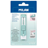 Milan Anti-Bacterial Stick Sharpener Eraser Turquoise