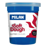 Milan Soft Dough Glitter Colours Assorted Pack 5