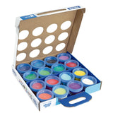 Milan Soft Dough Super Colours Assorted Pack 16 featuring 16 vibrant cans for creative, residue-free modeling fun.