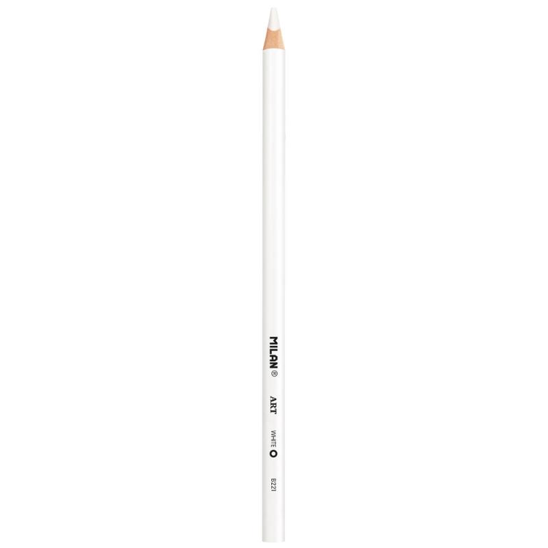 Milan White Drawing Pencils Pack 3 + Eraser