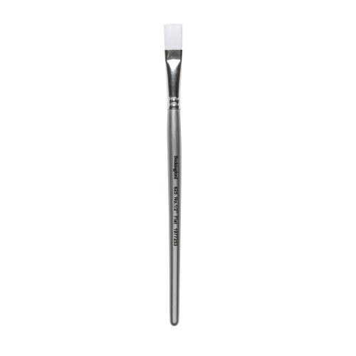 Bockingford 625 flat paint brush with white Taklon bristles and metallic silver handle, perfect for versatile painting projects.