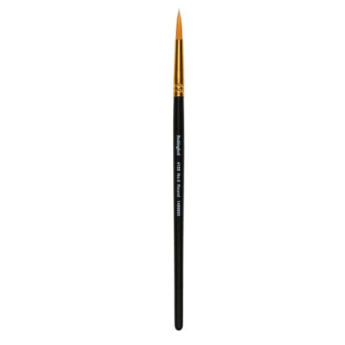 Bockingford Paint Brush 4155, Size 6, imitation sable round brush for precise detailing, blending, and versatile application.