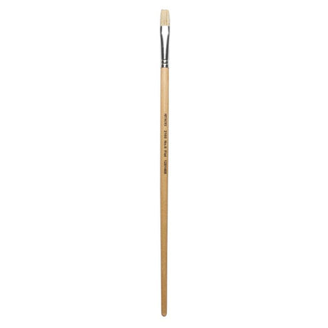 Artworx Paint Brush 2160 Flat Size 6 10mm with hog hair bristles for smooth, precise paint application.