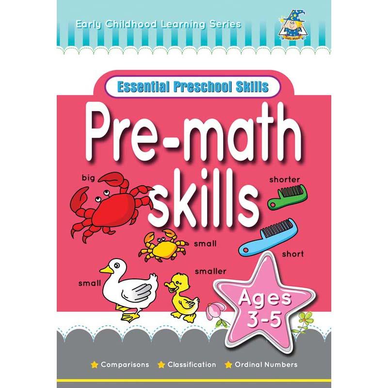 Greenhill Activity Book for 3-5 years, featuring fun pre-math skills activities like counting and pattern recognition.