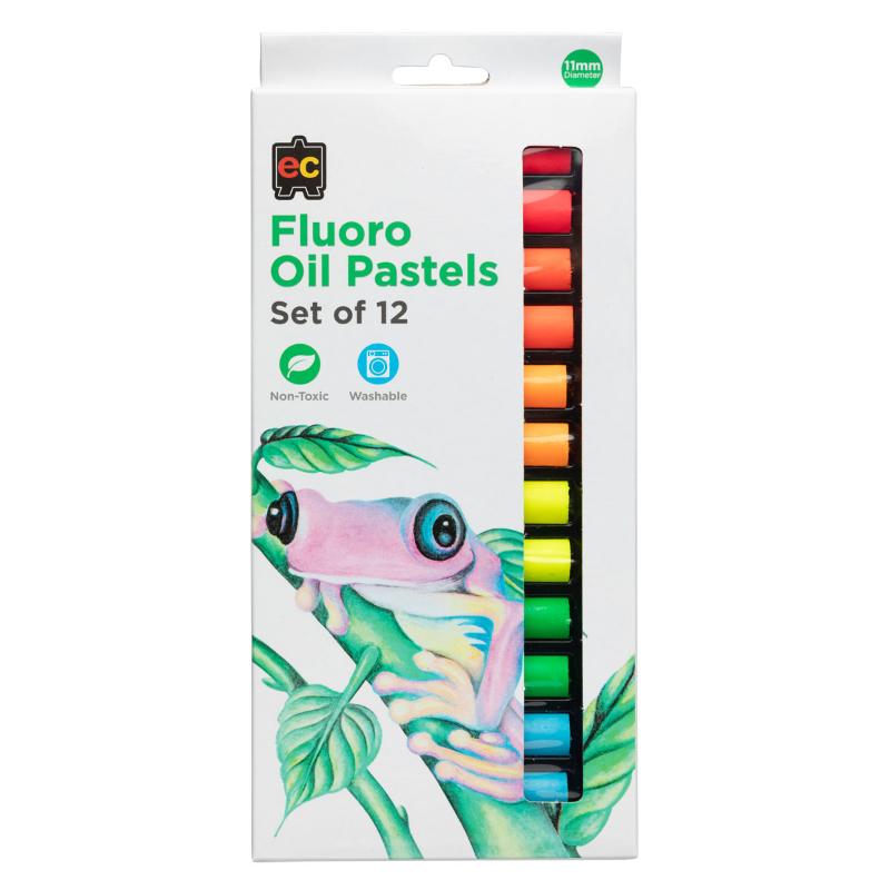 EC Pastels Jumbo Fluoro 12 Pack