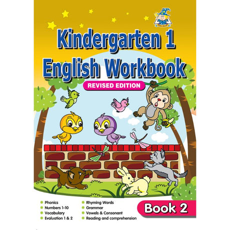 Greenhill Workbook 4-6 Yr English Book 2 with vibrant illustrations and engaging activities for early literacy development.