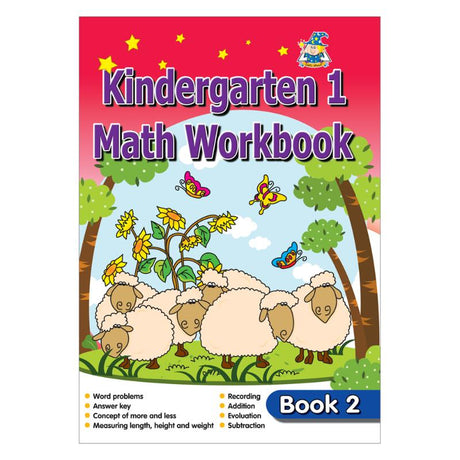 Greenhill Workbook for 4-6 Year Olds, featuring engaging math exercises for foundational skills like counting and addition.