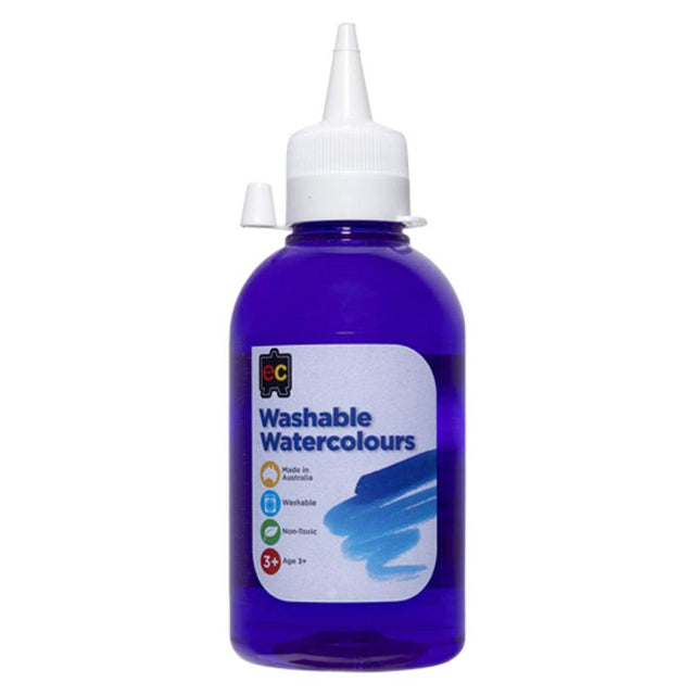 EC Paint Washable Watercolours 250ml in vibrant Purple, perfect for versatile art projects and easy cleanup.