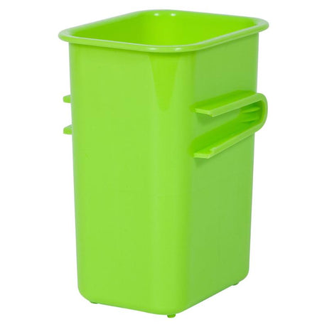Bright green Elizabeth Richards Connector Tubs for versatile storage and organization, perfect for home or office use.