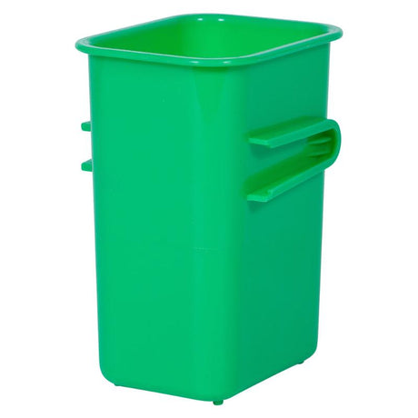 Bright lime connector tubs for versatile storage, ideal for organizing craft supplies, toys, and office essentials.