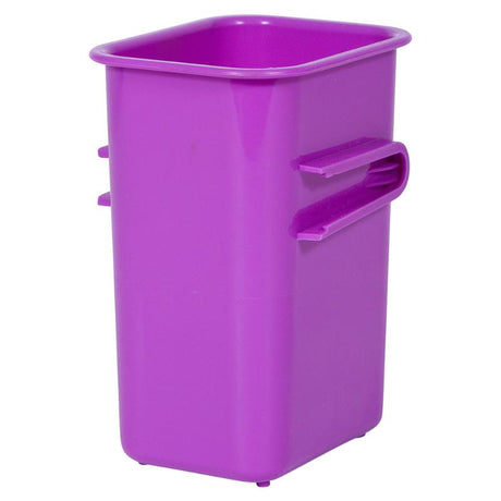 Purple Elizabeth Richards Connector Tubs for organizing toys and supplies with a durable design and easy handle.