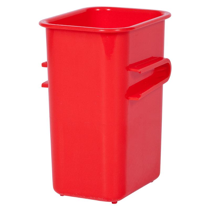 Vibrant red Elizabeth Richards Connector Tubs for stylish and customizable storage solutions in any setting.