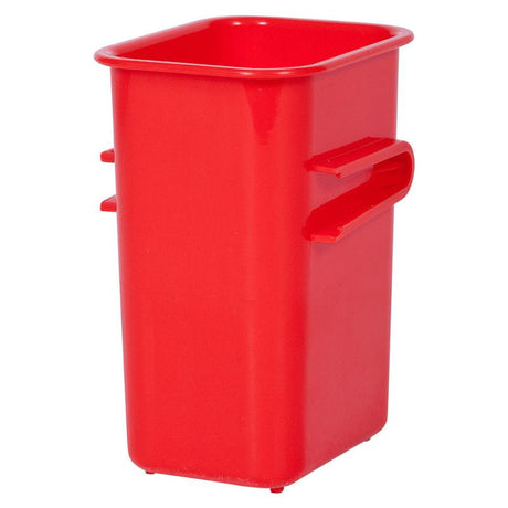 Vibrant red Elizabeth Richards Connector Tubs for stylish and customizable storage solutions in any setting.