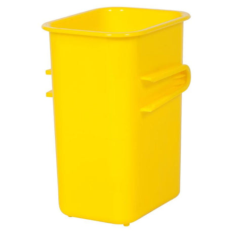Bright yellow connector tubs for versatile storage, perfect for organizing toys, crafts, and office supplies in style.