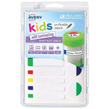 Avery Label Kids Self Laminating Neon Assorted Size And Shape 12up 4 Sheets