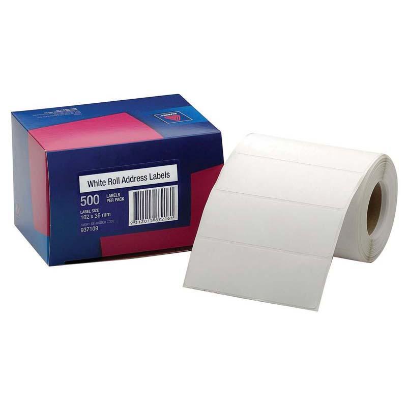 Avery Label Dispenser DMR10236RAL White 102x36mm 500 Pack