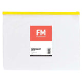 FM Data Wallet B4 Clear PVC With Zip