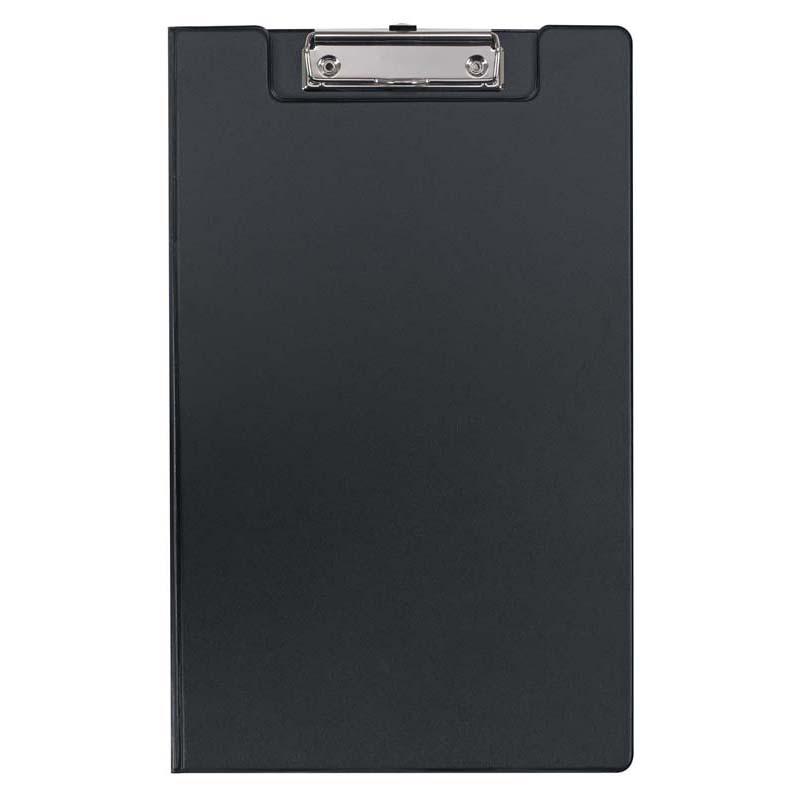 FM Clipboard Black With Flap Foolscap