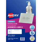 Avery Label L7562-25 Clear 16up 25 Sheets 99x34mm