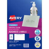 Avery Label L7560-25 Clear 21up 25 Sheets 63x38mm