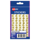 Avery Label Stars Small Gold 90 Pack