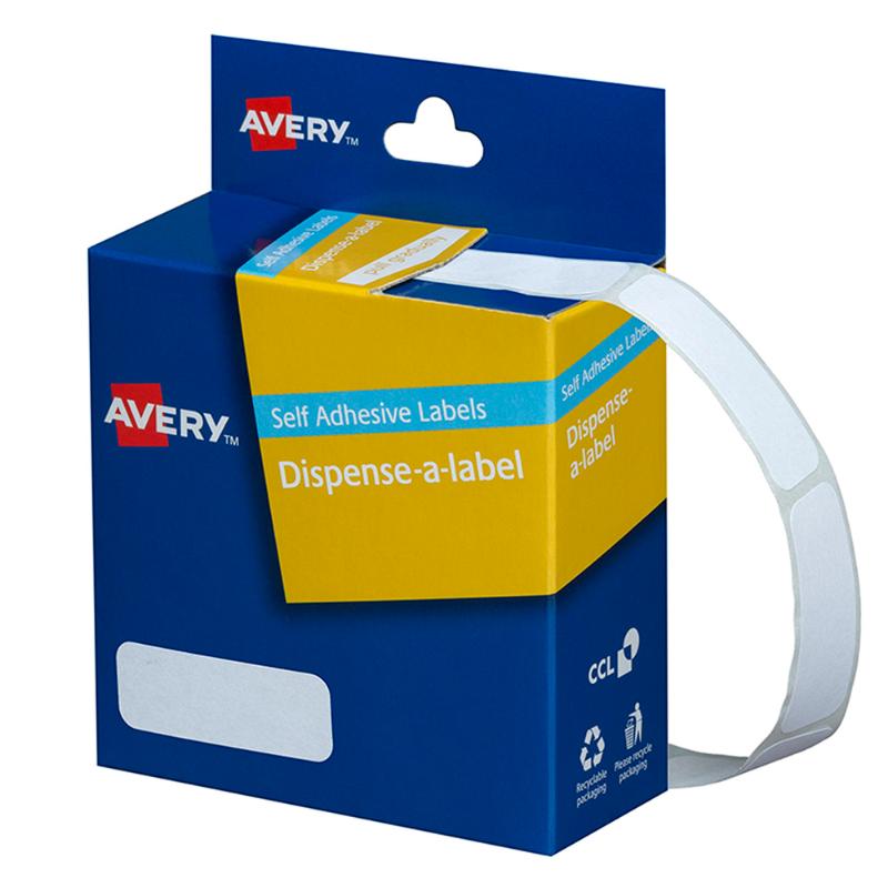 Avery Label Dispenser DMR1336W 13x36mm White 700 Pack