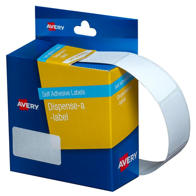 Avery Label Dispenser DMR1936W 19x36mm White 450 Pack