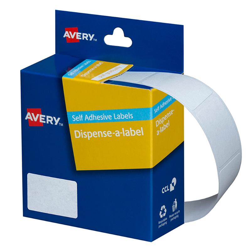 Avery Label Dispenser DMR2432W 24x32mm White 420 Pack