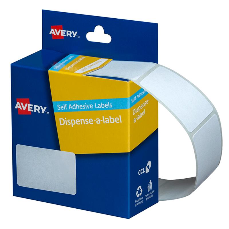 Avery Label Dispenser DMR3549W 35x49mm White 220 Pack