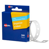 Avery Ring Reinforcers Clear 13mm 500 Pack