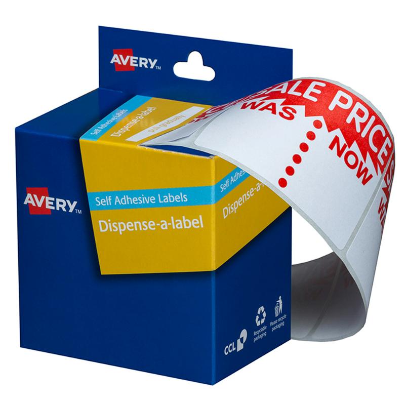 Avery Label Dispenser DMR4463SW Sale Was/Now 44x63mm 400 Pack