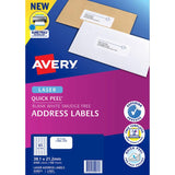 Avery Label L7651-100 White 38.1x21.2mm 65up 100 Sheets