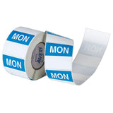 Avery Labels Monday Square Day 40x40mm Blue White 500 Roll