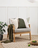 Bardot Cushion - Olive 50x50cm - OLLO