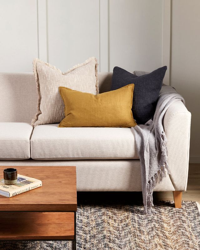 Bardot Cushion - Navy 50x50cm - OLLO