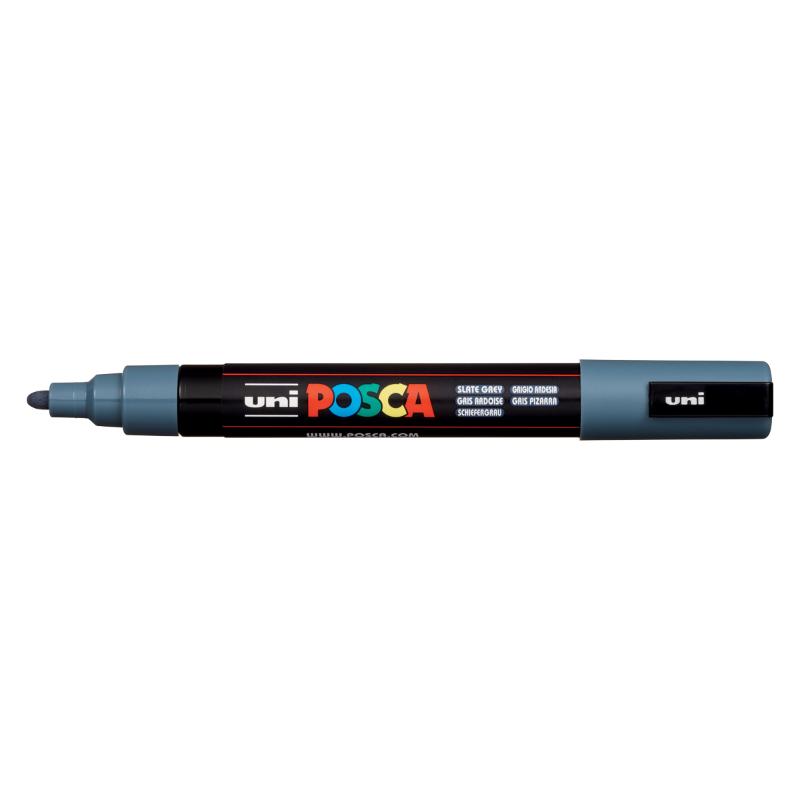 Uni Posca Marker 1.8-2.5mm Med Bullet Slate Grey PC-5M