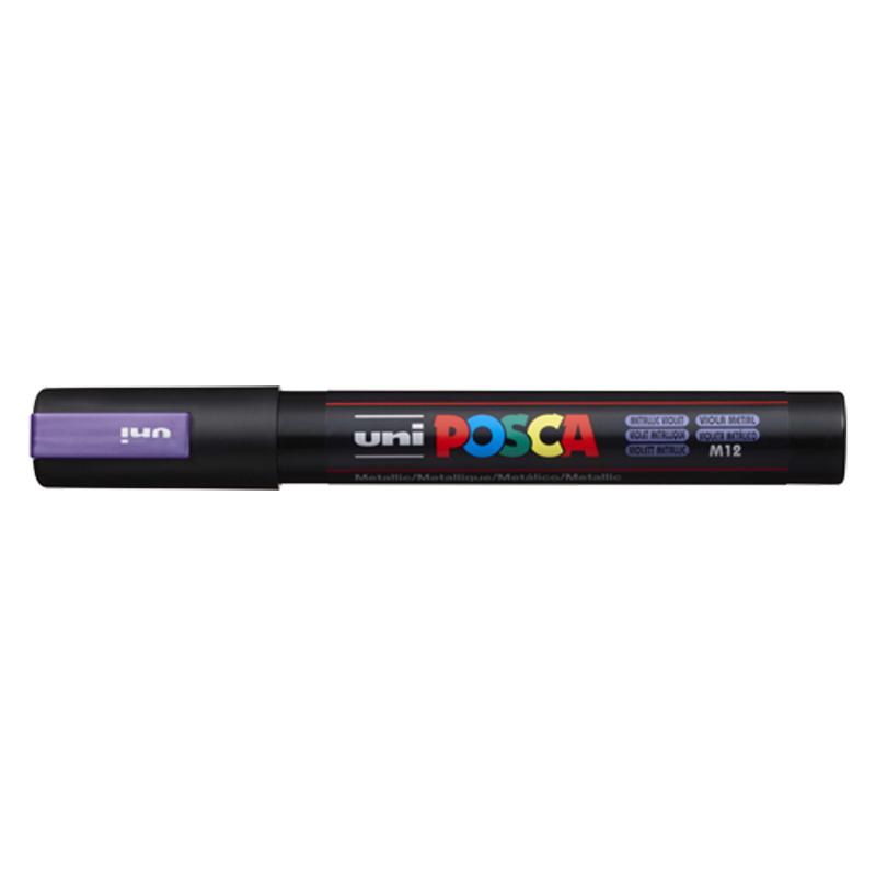 Uni Posca Marker 8.0mm Bold Chisel Metallic Violet PC-8K