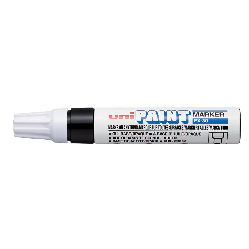 Uni Paint Marker 4.0-8.5mm Chisel Tip Black PX-30